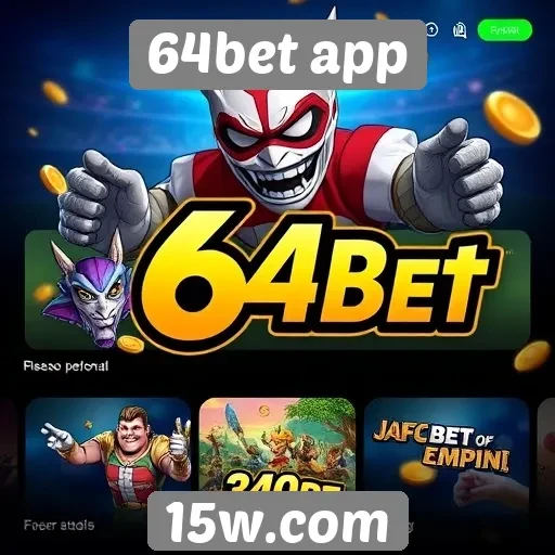 Principais jogos disponíveis no 64bet app